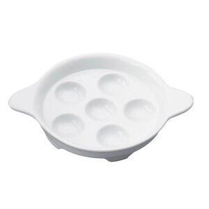 HIC/Harold Important Co. Porcelain Footed Escargot Plate